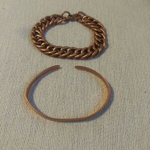 Copper Tone Bracelet Set